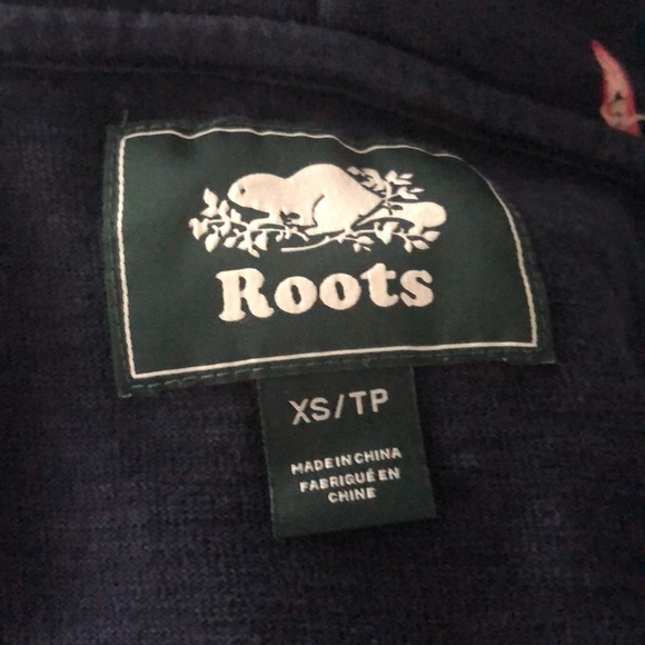 Blue Roots Zip Up Sweatshirt with Swimming People - Picture 4 of 4